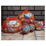 Ransburg Hand-Painted Pottery, Orange