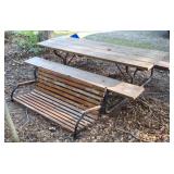 Picnic Table, Yard Swing with Frame