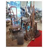 2-Wheel Dolly, Step Stool, Tool Shop Work Table