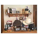 Walkie-Talkies, GE, Slate Steel, Shelf, Binoculars