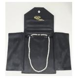 Pearl Necklace with 14K Gold Box claps