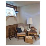 4-Tier Magazine Rack, Glider, End Table, Lamp