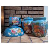 Ransburg Hand-Painted Pottery, Blue