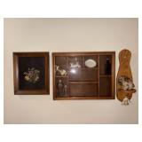 Shadow Boxes, Miniatures, Needlepoint, Brass