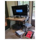 Samsung TV, Sears Turntable, Drop Leaf Table