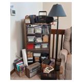 8-Track Tapes, Stereo Cabinet, Lamp, GE Boombox