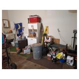 Cabinet, Samsung Mini Frig, Enterprise Grinder