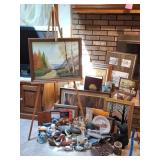 Art, Duck Decoys, Book Ends, Reverse Paintings