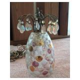 Mid-Century Czech Coin-Dot Pendant Lamp