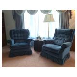 2 La-Z-Boy Rocker Recliners, End Table
