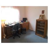 Desk, Shredder, Lateral File, Stereo Cabinet