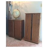 Crams World Globe, 2 Media Storage Cabinets