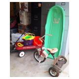 Vintage AMF Trike, Toys R Us Radio Flyer Wagon