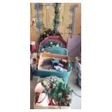 Christmas Decor: Tree, Wreaths, Train, Bells