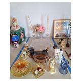 MCM Lucite Candles, Music Box, Dachshund Planter