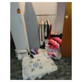 Chenille Bedspread, B&D Iron, Sheets, Ties