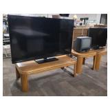 Coffee Table, 2 End Tables, 3 TVs