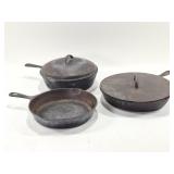 3 Cast Iron Skillets: Wagner Ware & More