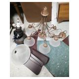 Ceiling Fan & Chandelier
