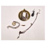 Jewelry: 1.05 OZT Sterling Silver & .67 10K Gold