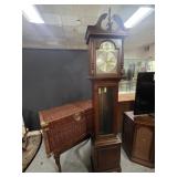 Howard Miller Grandfather Clock, Wicker Storage