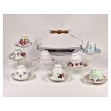 Vintage Bone China Teacups & Krome Kraft