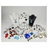 Jewelry: Native American, Feather & Turquoise