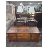 Mid-Century Cedar Chest, Magnavox Stereo, Lamps