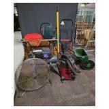 Air Compressor, Craftsman Work Table, B&D