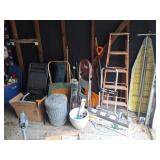 Ladders, B&D Trimmers, Wheel Barrow, Gravity Chair
