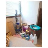 Dyson Vacuum, Mop Bucket, Cleaning Supplies