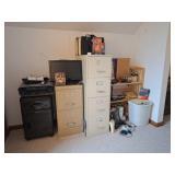 File Cabinets, 19in TV, Bookcase, Shredder