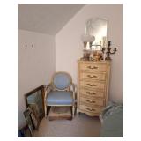 French Provincial Lingerie Chest, Chair, Mirrors