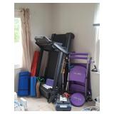 Fitness: Nordic Track Treadmill, Gym Chair