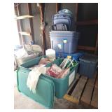 Large Totes, Linens, Etched Mirror