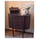 Sewing Cabinet, Log Cabin Sewing Box, Knitting