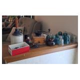 Marbles, Jug, Coffee Grinder, Hemingray Insulators
