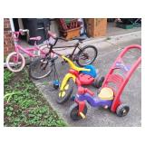 Boys Huffy Bike, Hello Kitty Bike, Big Wheels
