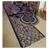 Multi-Colored Groovy Rainbow Hook Rugs & Rag Rugs