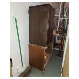 Sears Mini Frig, Bookcase, Owl Decoy, Dirt Devil