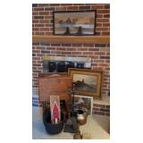 Book Ends, Oil Painting, Copper Kettle, Cauldron