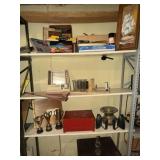 Art Supplies, Trophies, Sad Irons, Spittoon