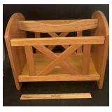 MAGAZINE RACK-WOODEN