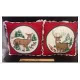 ACCENT PILLOWS-DEER DESIGN ACCENT PILLOWS-DEER DESIGN