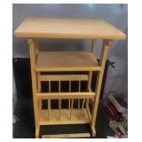 SIDE TABLE W/MAGAZINE HOLDE-WOOD SIDE TABLE W/MAGAZINE HOLDE-WOOD