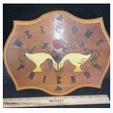 WELCOME SIGN-WOOD WELCOME SIGN-WOOD