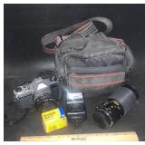 ASAHI PENTAX 35MM CAMERA W/CASE & ACCESSORIES ASAHI PENTAX 35MM CAMERA W/CASE & ACCESSORIES