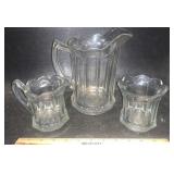 VINTAGE PITCHER & CREAM/SUGAR SET