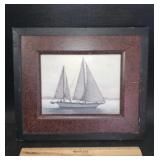 FRAMED DECOR-SAILBOAT DESIGN FRAMED DECOR-SAILBOAT DESIGN
