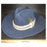 DENIM WESTERN DESIGN HAT